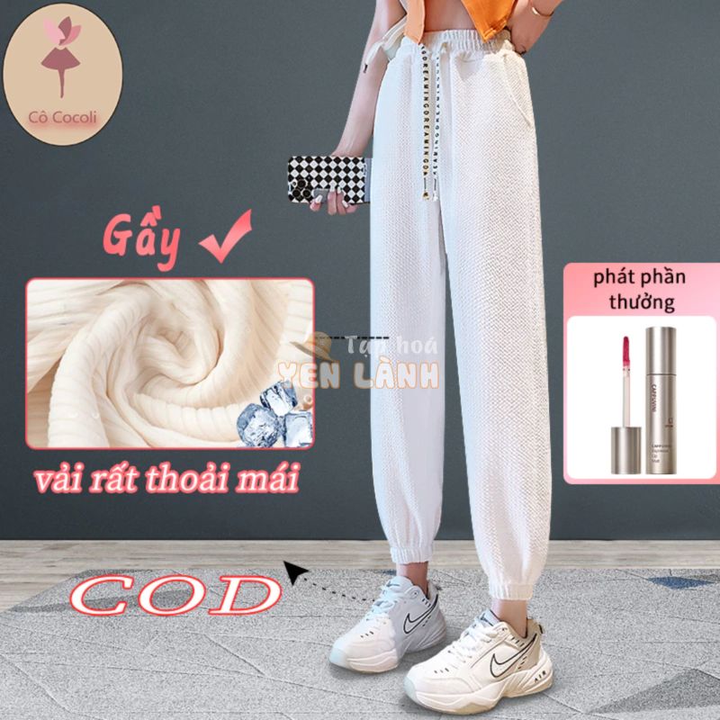 [Hàng mới về]  quần dài quần sweatpants jogger bigsize eo cao không phai quần thể thao nữ khô Simple phong cách