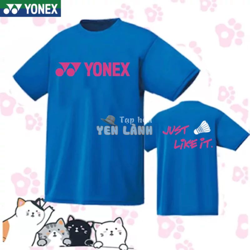 Yonex Cầu Lông Thể Thao Top Nam Nữ Thi Đấu Quần Áo Huấn Luyện Tay Ngắn Cặp Đôi Mặc Chạy Bộ Bóng Bàn Áo Thun Văn Hóa Thể Hình Thoải Mái Và Thoáng Khí