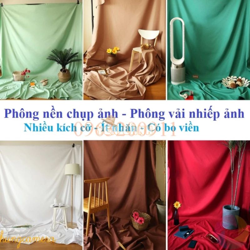 Phông nền chụp ảnh, vải chụp ảnh, background chụp ảnh quần áo Lookbook, Livestream, Tiktok ( nhiều cỡ)