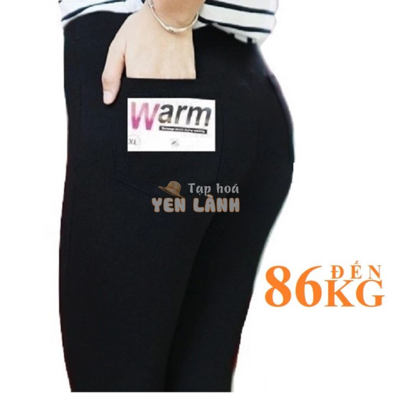 QUẦN TREGGING WARM 4 TÚI LOẠI CAO CẤP VẢI DÀY ĐẸP CÓ BIG SIZE 7XL 86KG