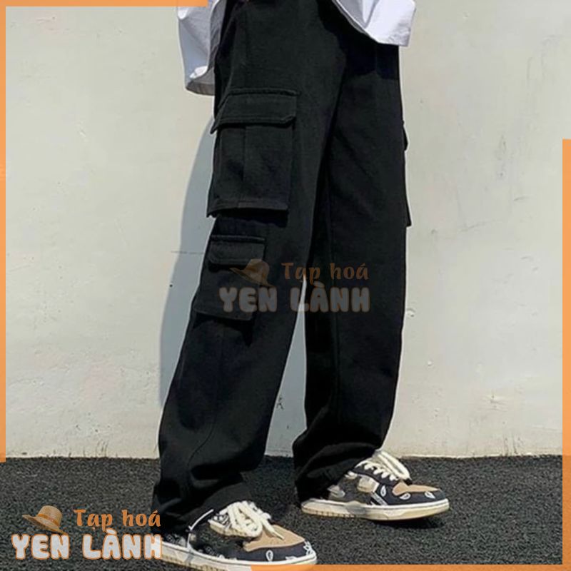 Quần Box Pant Túi Hộp Ống Suông Rộng Vải Nỉ Trơn Dày Dặn Kiểu Dáng Unisex Nam & Nữ