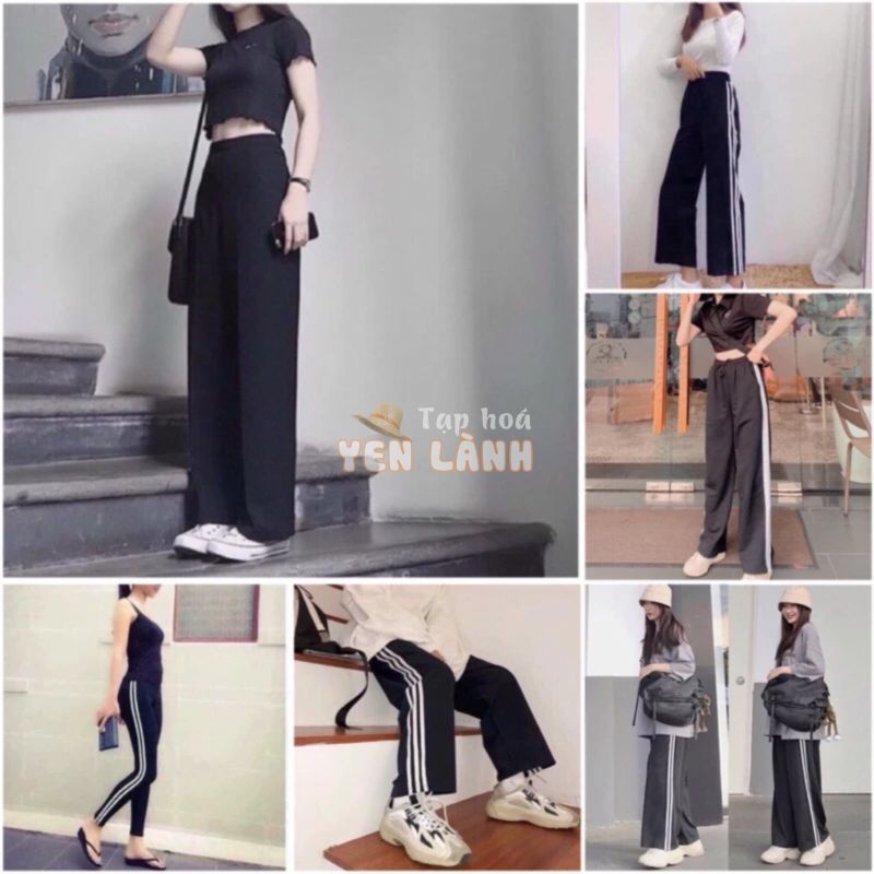 Quần Ống Rộng Nữ Suông Culottes Dáng Dài Vải Cát Hàn