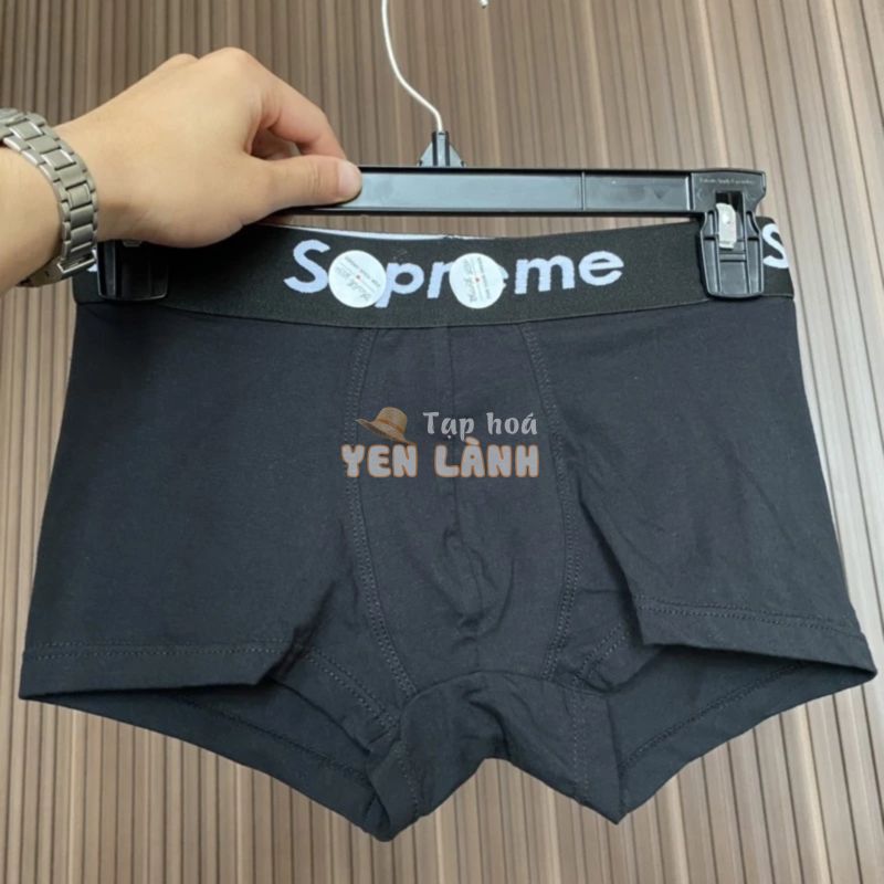 Quần xì đùi nam boxer Supreme, quần lót thuơng hiệu 95% cotton cao cấp xịn xò, thấm hút và form thoải mái