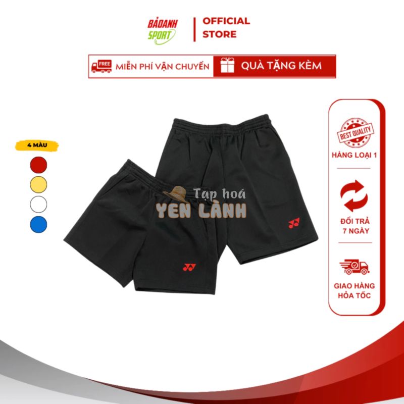 [HÀNG LOẠI 1] Quần short thun đùi thể thao cầu lông, bóng chuyền, tennis nam nữ chính hãng bền bỉ Yonex, Vitec Y13