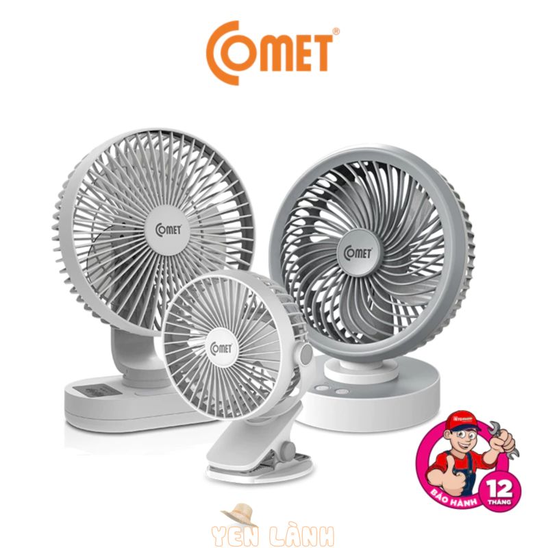 Quạt Sạc Để Bàn Comet Nhiều Chức Năng Bảo Hành 12 Tháng, Lỗi 1 Đổi 1 Trong 6 Tháng