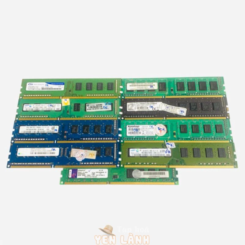 Ram Máy Tính Để Bàn, Ram PC 4Gb, 2Gb PC3 DDR3 Hàng cũ tháo máy còn sử dụng tốt