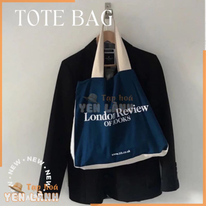 Túi Tote London Review, túi vải canvas sức chứa lớn cho nam nữ[Ảnh thật ở cuối]