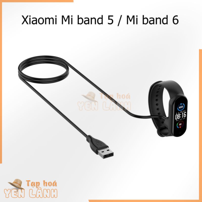 Dây Sạc Xiaomi Mi band 5 / Mi Band 6 Vòng Đeo Tay Thông Minh Dạng Nam Châm Hít Dài 50 cm