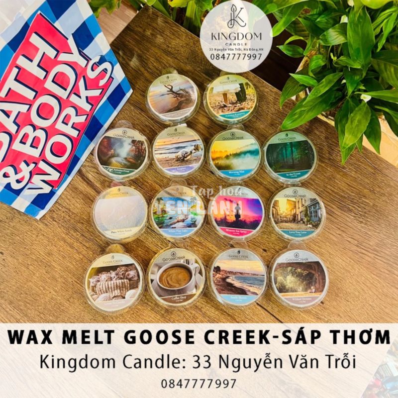 Sáp thơm Goose Creek chính hãng 59 gram 2,1oz – Wax Melt nhập Mỹ – Sáp làm thơm phòng, tủ quần áo, toilet – Hàng có sẵn