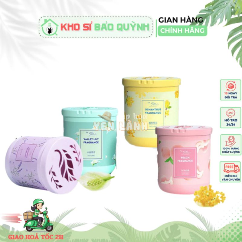 Sáp thơm phòng khử mùi phòng, xe ô tô, toilet, tủ quần áo, phòng bếp – Sáp thơm khử mùi nhà vệ sinh Nội địa Trung 190G