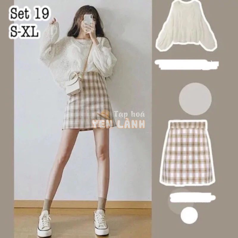 [ORDER] SET VÁY ÁO ULZZANG S19 (bảng size up cuối)