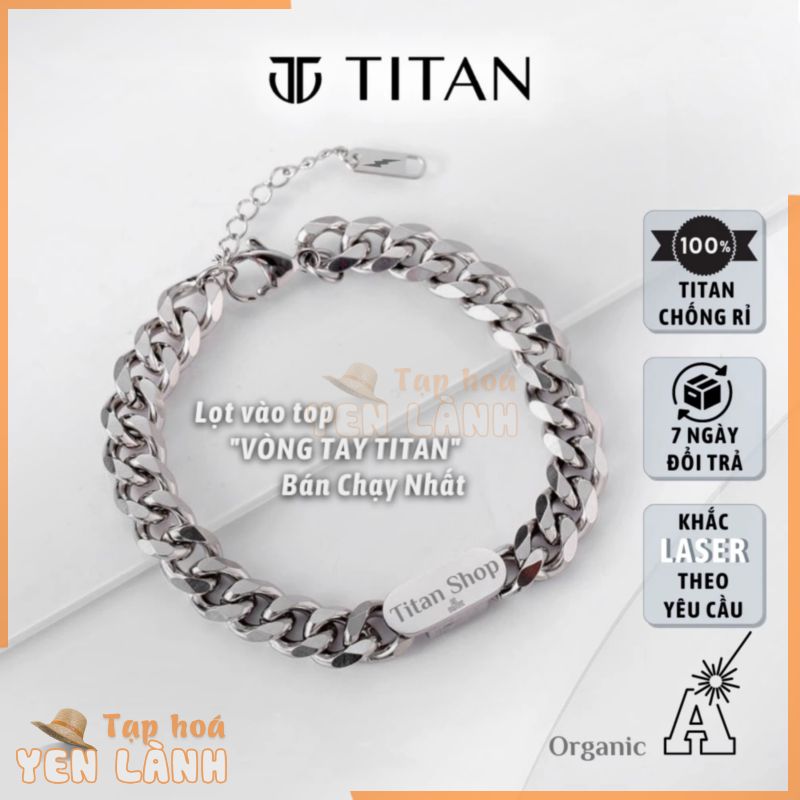 Lắc tay nam nữ Khắc Tên theo yêu cầu, Vòng tay đôi lắc ngắn TITAN Shop làm quà tặng màu bạc 925 không gỉ, couple unisex