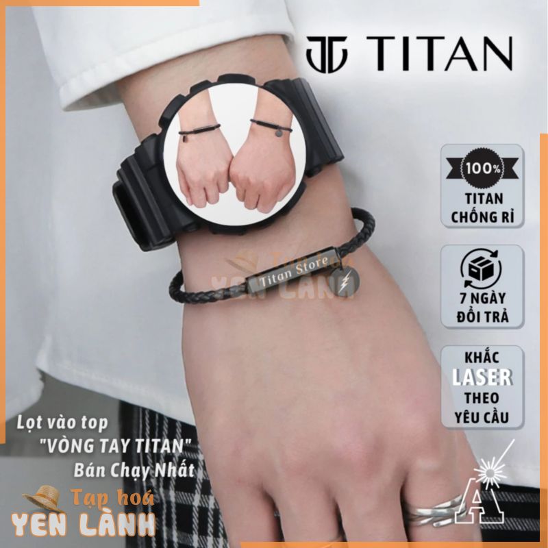 Vòng tay nam châm có Khắc Tên, Bracelet Clancy lắc tay thời trang unisex làm quà tặng, cặp đôi cực chất Titan Shop