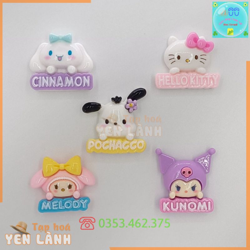 Sticker, Charm, Jibbitz DIY Phụ Kiện Trang Trí Giày Dép Cross Sục Siêu Xinh Sẵn Nút Gắn Trang Trí Dép Crocs