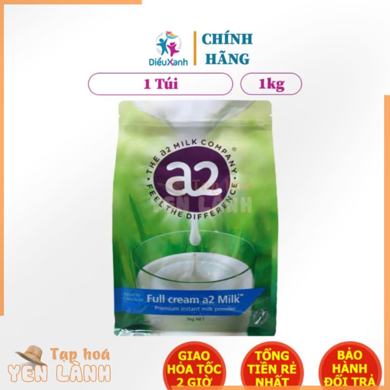 [Túi 1kg] Sữa Bột Nguyên Kem A2 – Sữa Úc Nhập Khẩu – Date T3.25