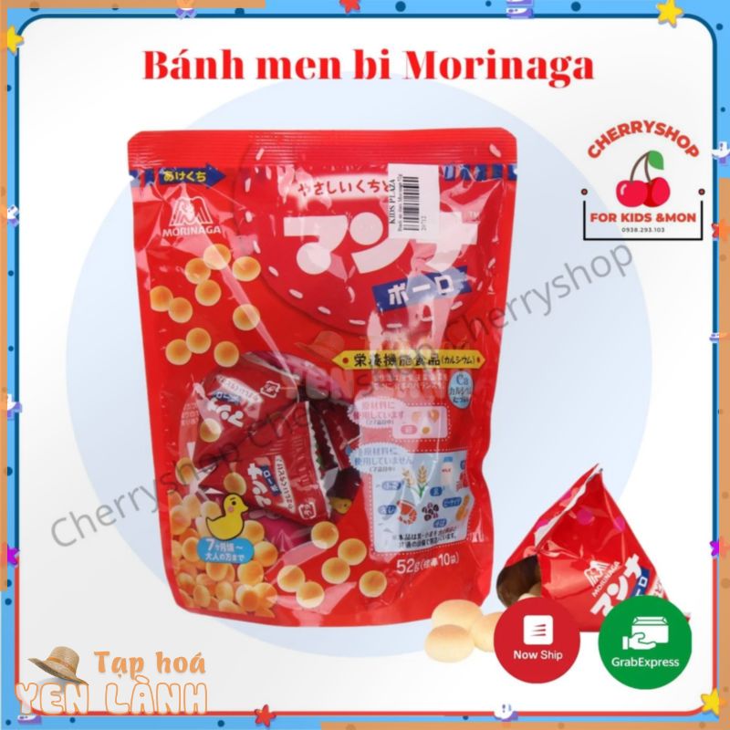 BÁNH MEN BI VỊ SỮA MORINAGA CHO BÉ TRÊN 7M dạng túi