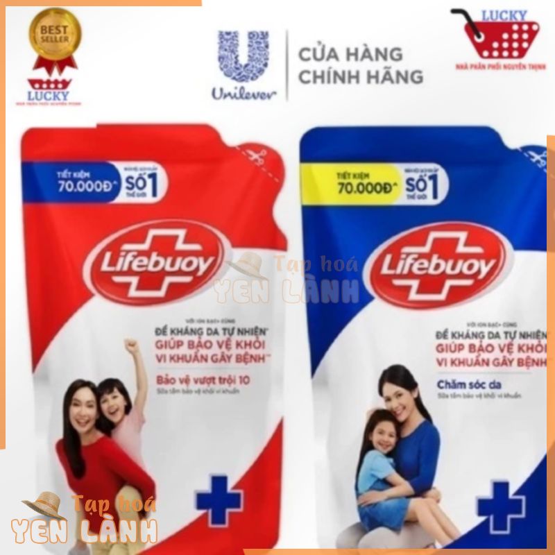 Túi Sữa Tắm Lifebuoy Ion Bạc (850g) – Hàng Chính Hãng