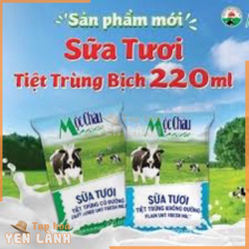 Sữa tươi tiệt trùng dạng túi 220ml