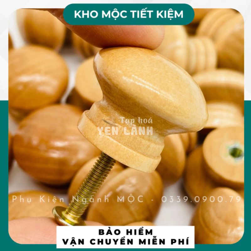 Tay nắm tủ áo gỗ tự nhiên, gù gỗ hộc kéo GG1880