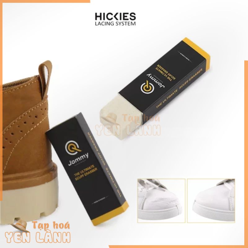 Gôm tẩy vết bẩn trên giày da lộn, đế giày, HICKIES LACING SYSTEM làm sạch giày, size nhỏ gọn dễ đem đi du lịch