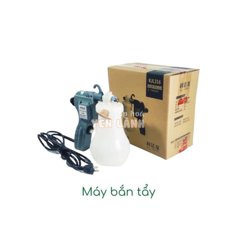 Máy bắn tẩy vết dơ trên vải, quần áo, cán tay cầm sơn, KJL316 Ximeng