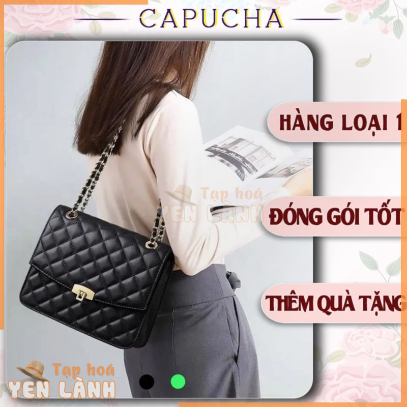 Túi xách nữ đeo chéo siêu to khổng lồ đựng cả thế giới chất da mềm mịn cao cấp Capucha T210