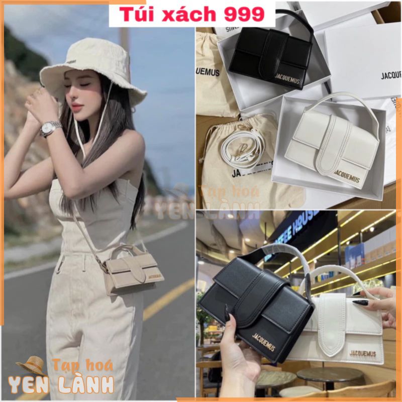 [Chữ nổi] Túi đeo chéo nữ thời trang Jacquemus size 20cm túi xách thiết kế đơn giản logo dập nổi đeo đi chơi