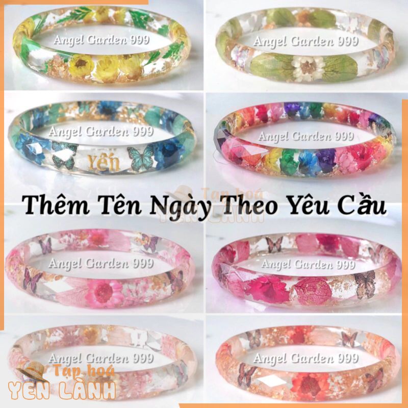 Vòng Tay Hoa Không Bể Custom Theo Yêu Cầu Nhiều Màu Thiết Kế Handmade Tiểu Thư Cổ Trang ANGEL GARDEN 999