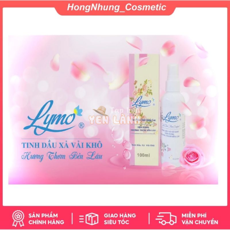 Nước Xịt Xả Vải Khô Lymo – tinh dầu xả vải khô Hương nước hoa 100ml