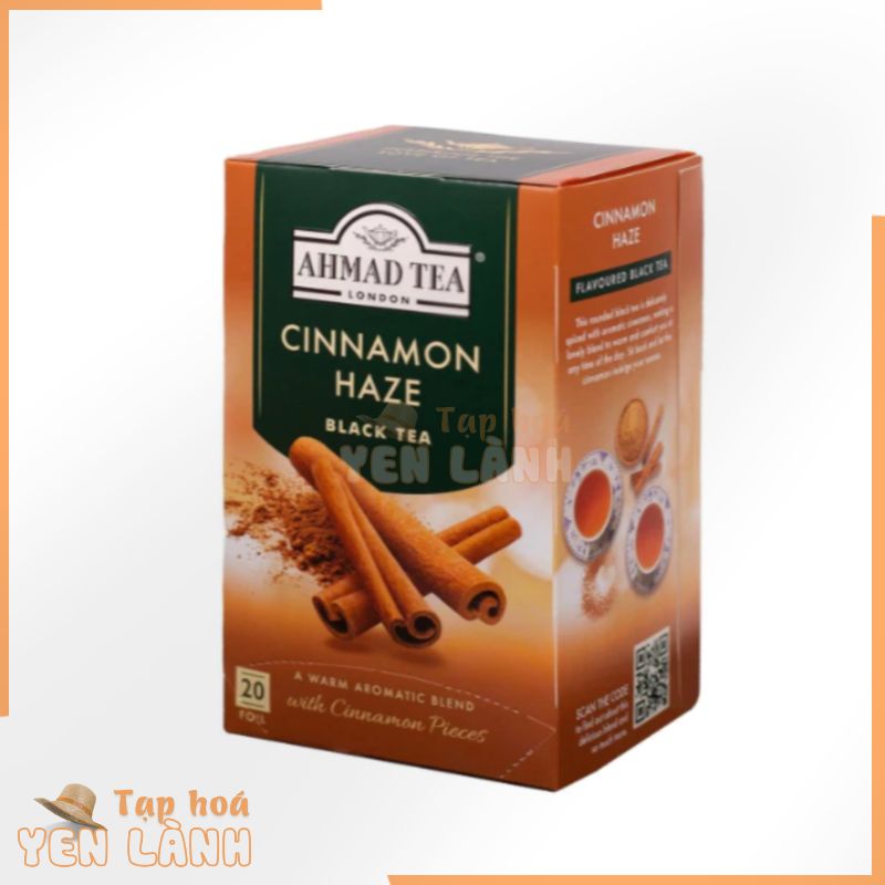 Trà đen hương Quế Ahmad 40g – Ahmad Cinnamon Haze Tea 40g/20bags (túi lọc có bao thiếc – 20 túi/hộp)