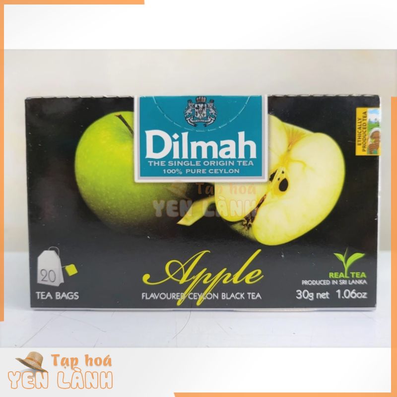 [Hộp 30g – APPLE] TRÀ ĐEN TÚI LỌC HƯƠNG TÁO [Sri Lanka] DILMAH Ceylon Black Tea