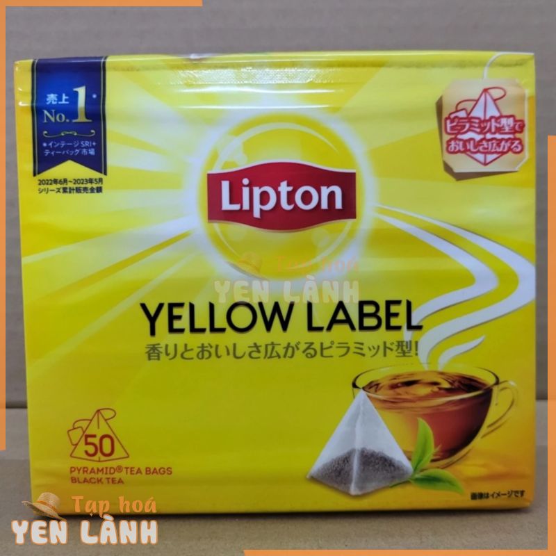 [Hộp 100g / 50 túi lọc] TRÀ ĐEN NHÃN VÀNG [Japan] LIPTON Yellow Label Tea Bags