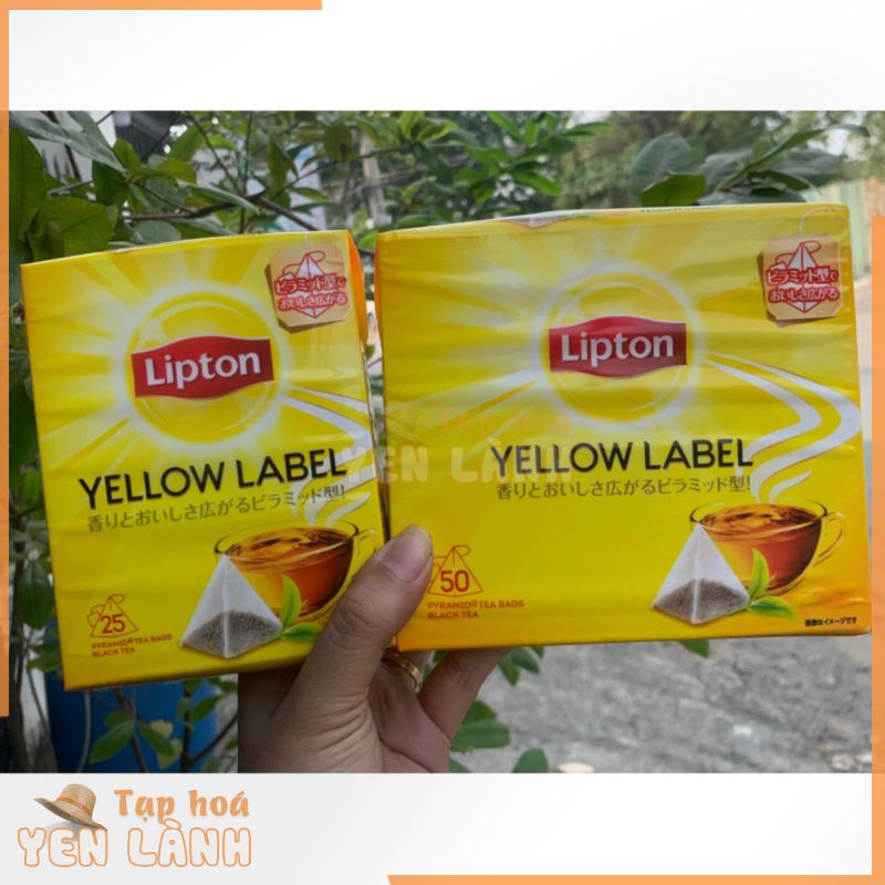 Trà Túi Lọc Lipton Nhãn vàng Hộp 25 ,50, 100 gói