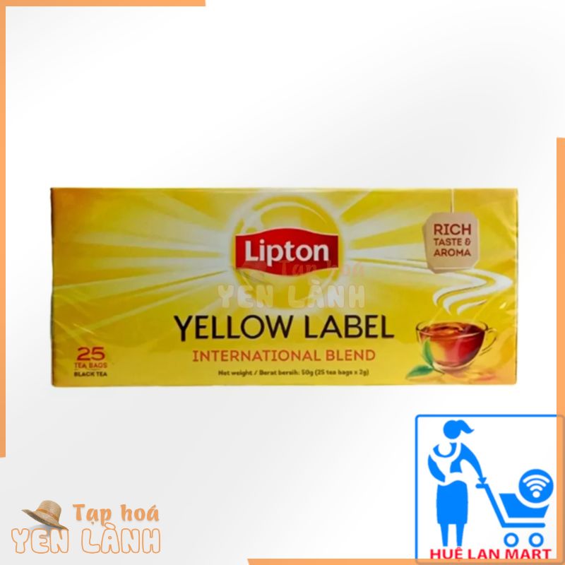 [CHÍNH HÃNG] Trà Túi Lọc Lipton Yellow Label Tea Hộp 50g (2g x 25 túi)