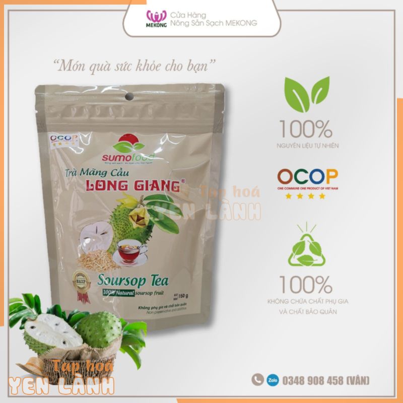 {OCOP 4*} TRÀ MÃNG CẦU LONG GIANG TÚI 150g