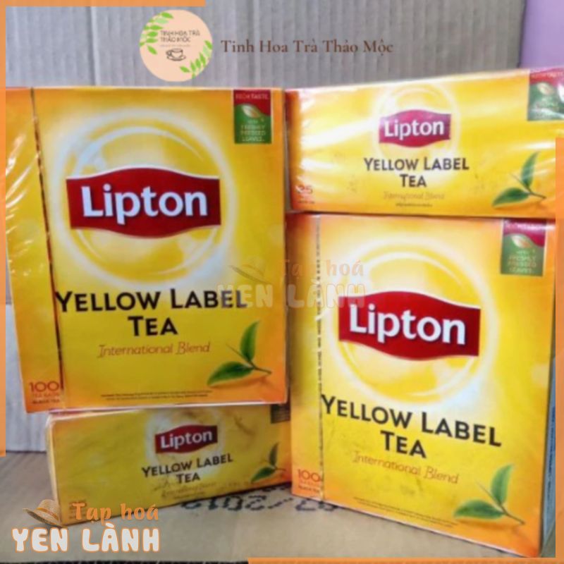 Trà Túi Lọc Lipton Nhãn Vàng cao cấp100 Gói Nhỏ chính hãngTinh Hoa Trà Thảo Mộc Món Quà Từ Thiên Nhiên