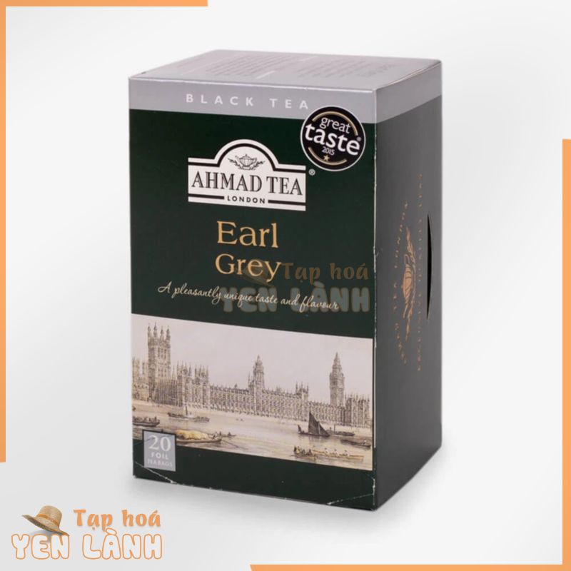 Trà đen Bá Tước Ahmad Ahmad Earl Grey Tea Foiled teabags (túi lọc có bao thiếc)