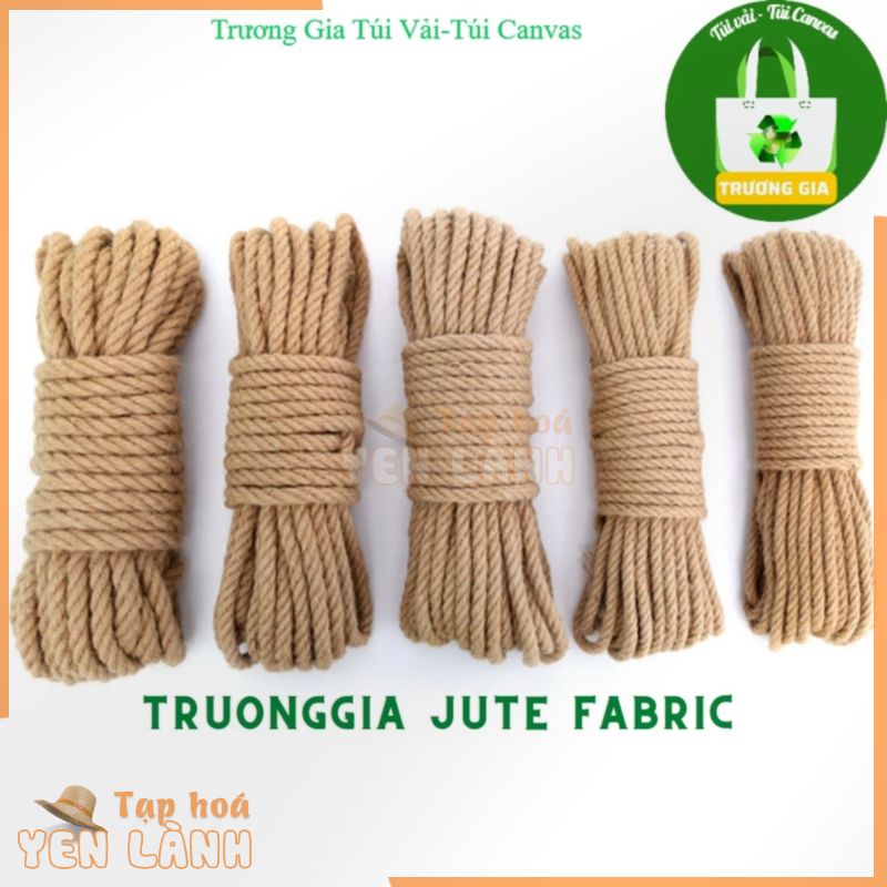 Cuộn 10m dây thừng 8 ly gai trang trí hanmade (8mm) Trương Gia Túi Vải – Túi Canvas