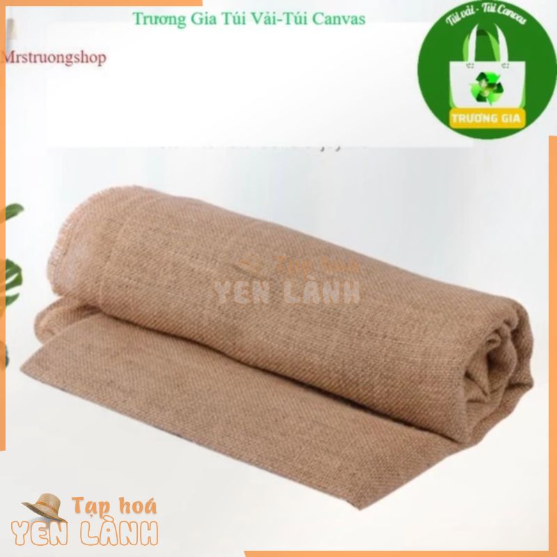 Vải bố đay tráng màng PE chống nước trang trí chụp hình vintage may túi xách Trương Gia Túi Vải – Túi Canvas