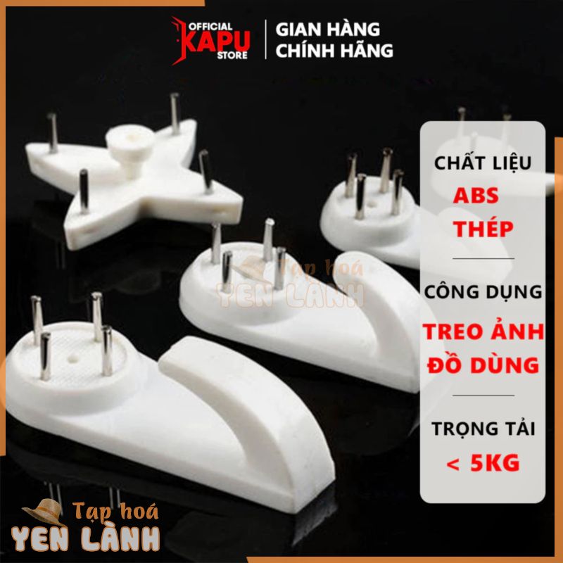 Đinh 4 chân KAPU dùng treo tranh ảnh, treo túi xách, túi đồ, đinh treo đa năng chịu lực cao nhựa bền đẹp