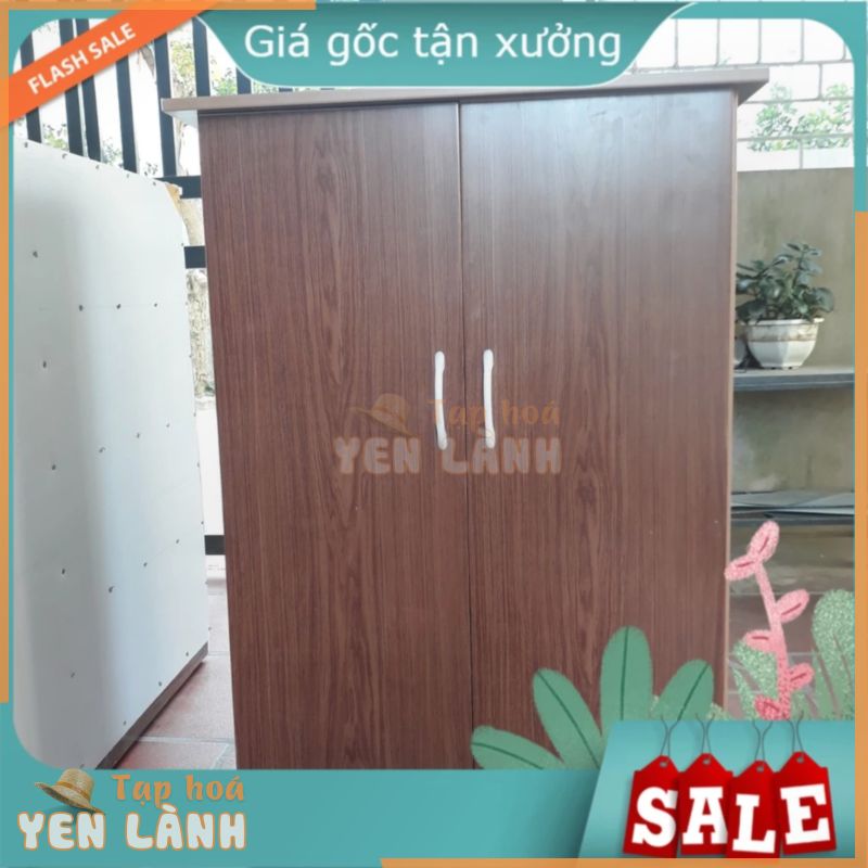 Tủ để giày dép vân Gỗ đẹp bền bằng Nhựa Đài Loan- Nội thất Ngọc Hân- Đông Anh