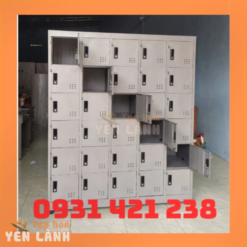 Tủ Đựng Giày Dép nhiều ngăn bằng sắt Chống Nước Chống Ẩm Mốc-tủ locker đựng linh kiện điện thoại,đồ nghề có chìa khóa