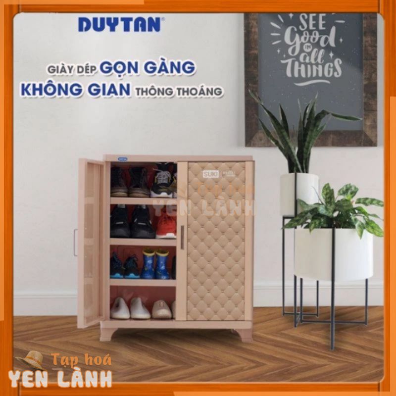 TỦ NHỰA ĐỰNG GIÀY DÉP DUY TÂN 70cm x 35cm x 80cm