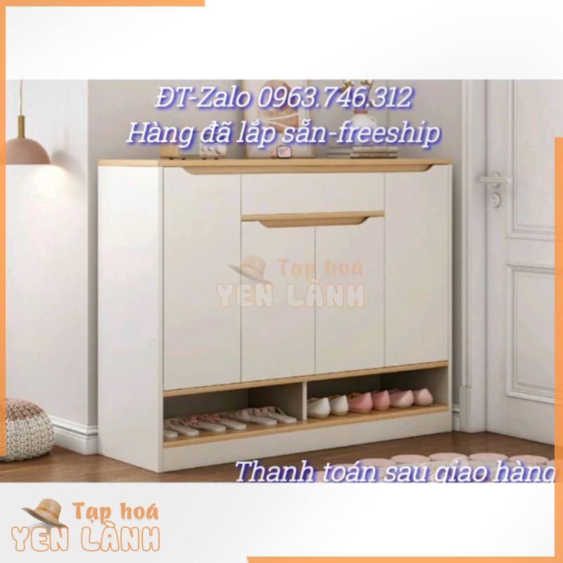 [FREE SHIP]Tủ giày gỗ MDF siêu đẹp, bền cao 1m [RẺ VÔ ĐỊCH]