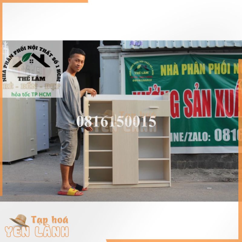 tủ giày nhựa 1m2 x 1m x 31cm (có giao sau giờ hành chính)