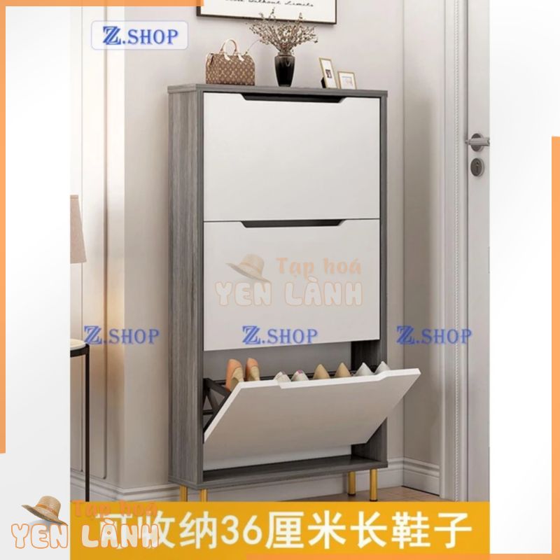 Siêu mỏng xô lật tủ giày cửa nhà cửa căn hộ nhỏ siêu hẹp 13 cm rất hẹp 45 thước dung tích lớn đựng đồ