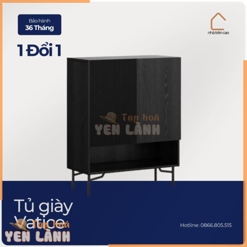 VATICE, Tủ giày SHO_022, 76x35x95cm, tủ giày gỗ Nhà trên cao