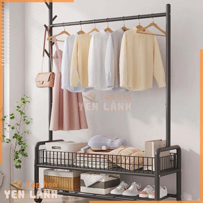 (MỚI)Giá Kệ Treo Quần Áo Túi Giỏ Xách, kệ tủ giày dép Decor shop quần áo Phòng Ngủ Gia Đình Chung Cư, Biệt Thự, Homestay