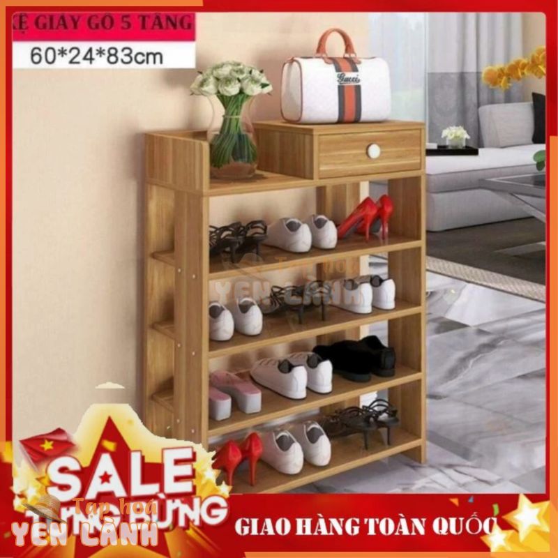 Tủ Giày Gỗ – Kệ Giày Gỗ 5 Tầng Đa Năng Gỗ Ép Cao Cấp Chắc Chắn Gia Dụng Thương Nguyễn