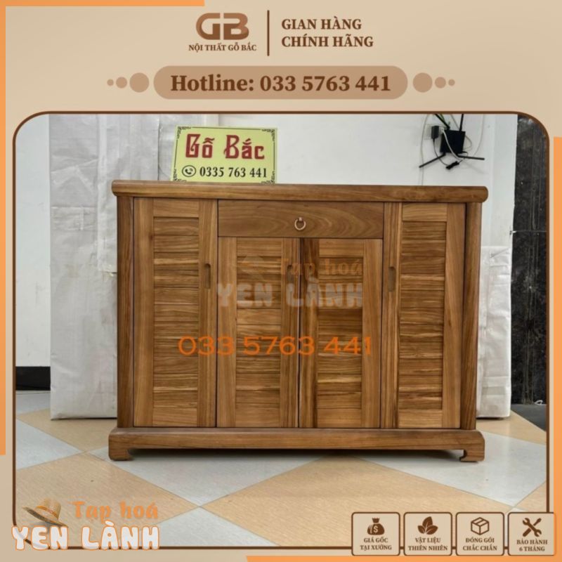 Tủ giày gỗ hương xám chất lượng cao bền đẹp theo thời gian – Tủ decor phòng khách